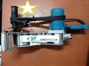 광폭밸트샌다 (Wide belt unit for high voltage cable connection)